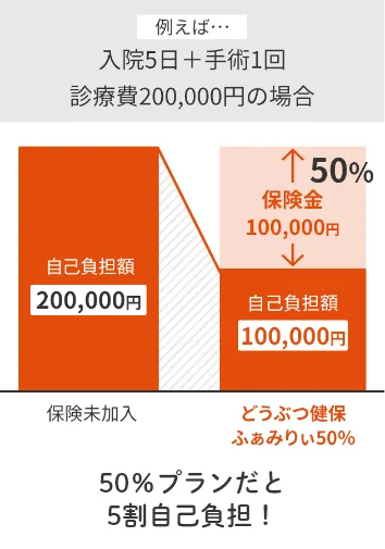 もしもの時には半額だけでも助かる～！